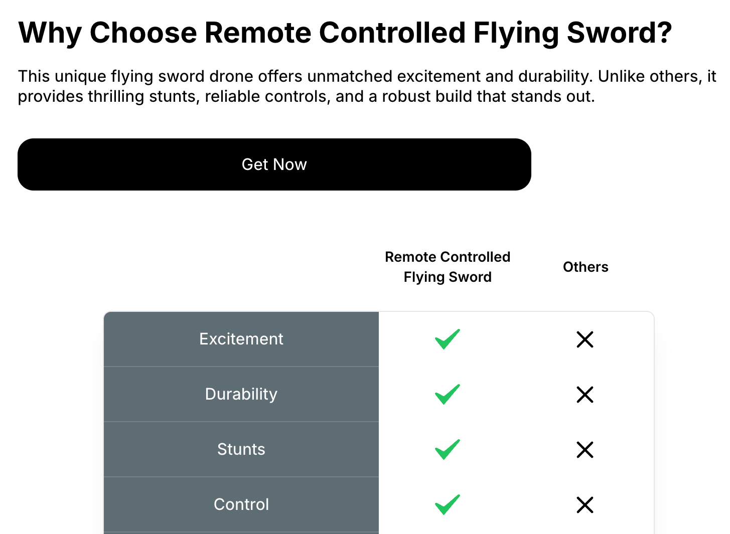 Remote Controlled Flying Sword