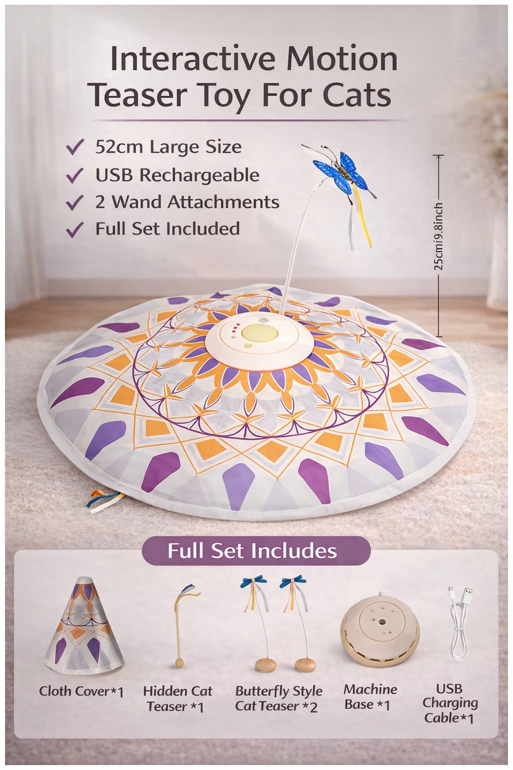 PurrSens 360 Interactive Cat Toy